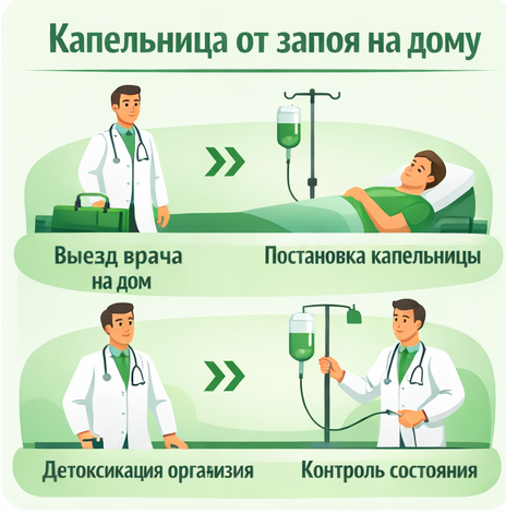 капельница от запоя в Лихославле в клинике Санати